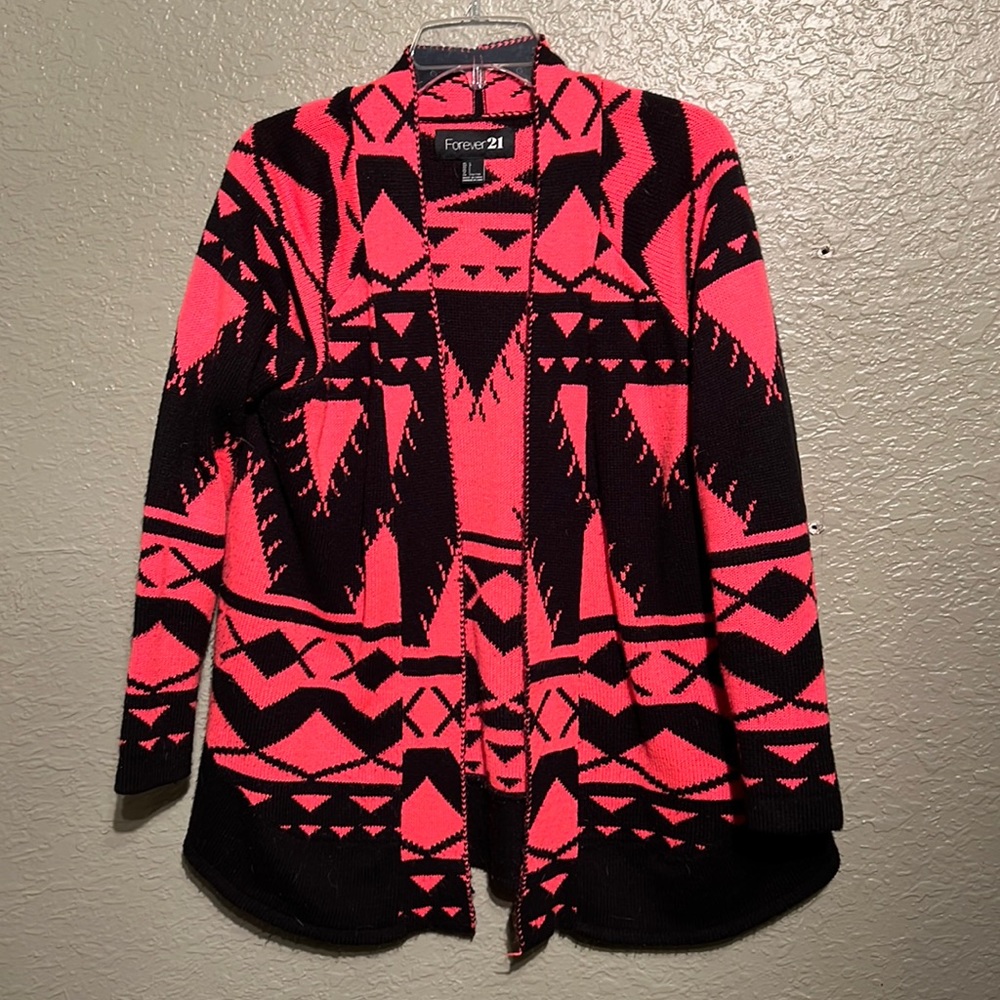 Pink and Black Forever 21 Sweater